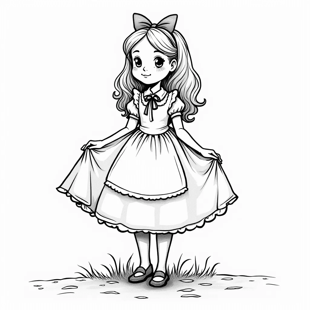 Alice In Wonderland Coloring Pages