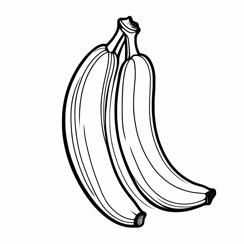 banana coloring pages