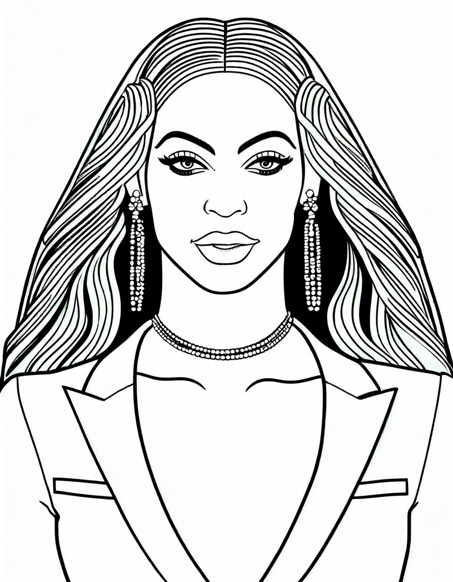 beyonce coloring pages