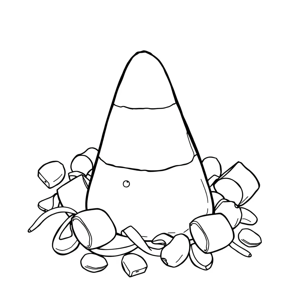 
            Candy Corn Coloring Pages
          