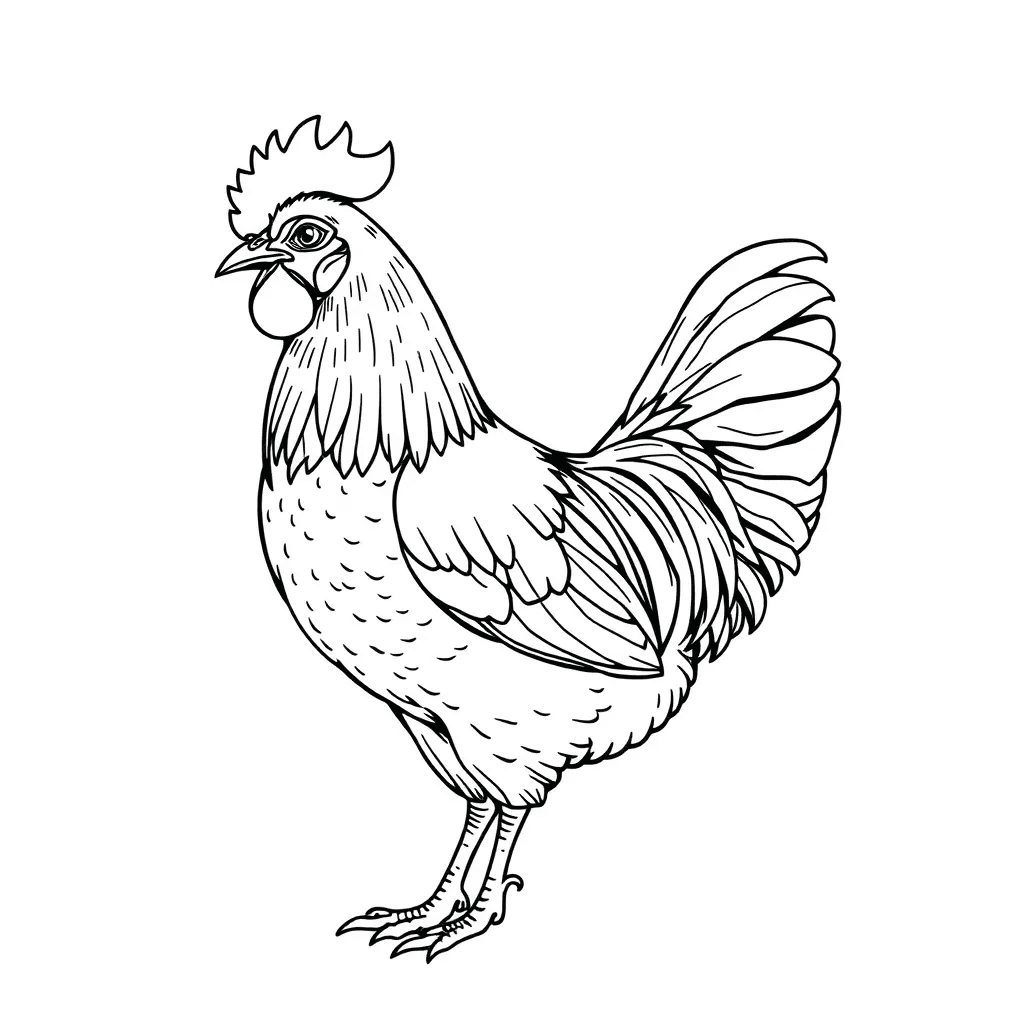 chicken coloring pages