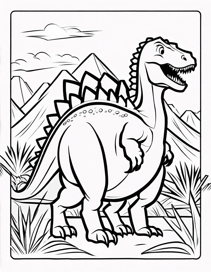 
						Dinasaur Coloring Pages
					