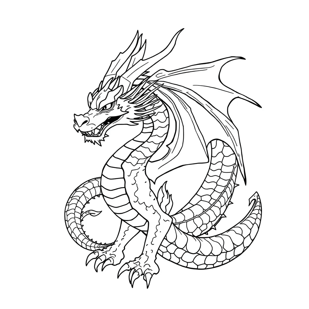 dragon coloring pages