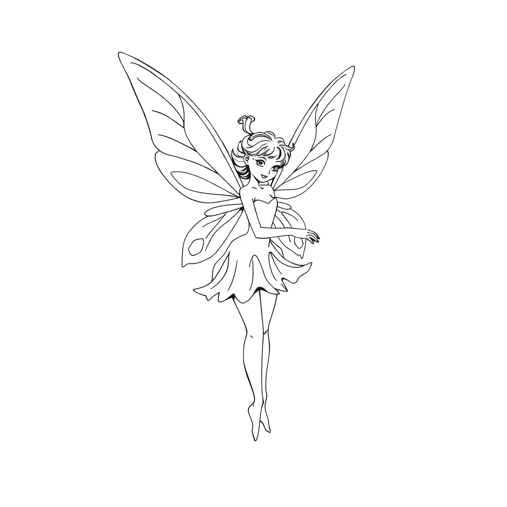 fairy coloring pages