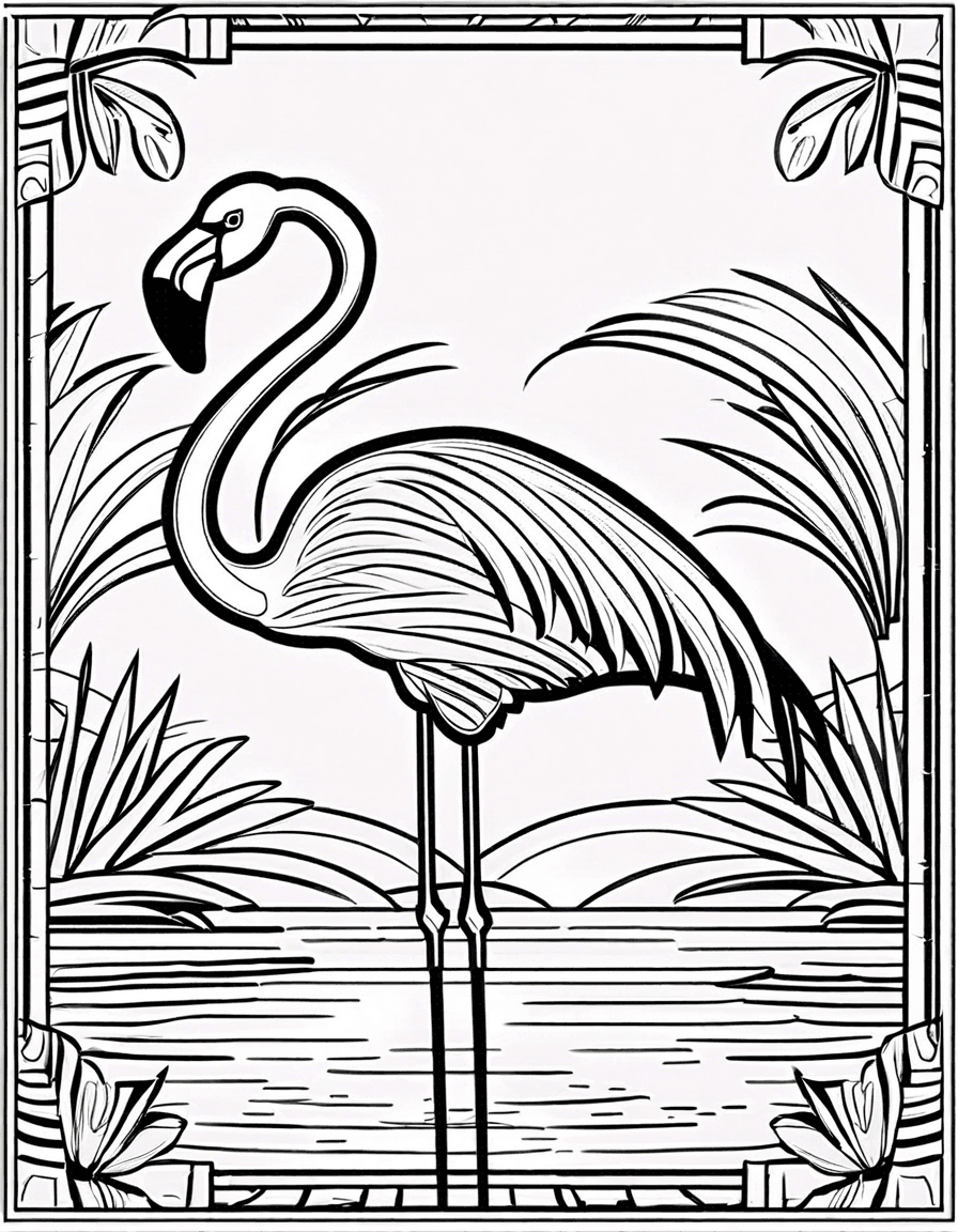 Flamingo Coloring Pages