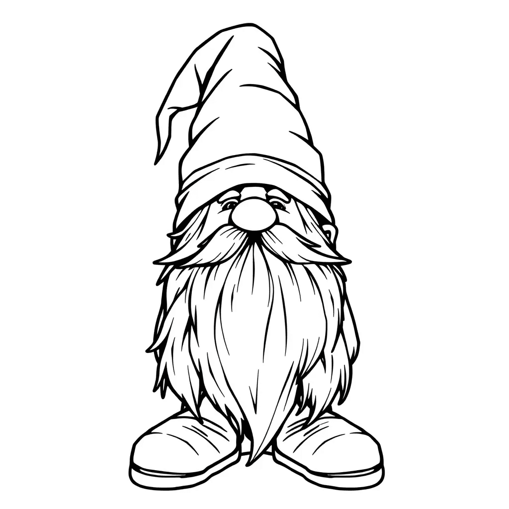 gnome coloring pages