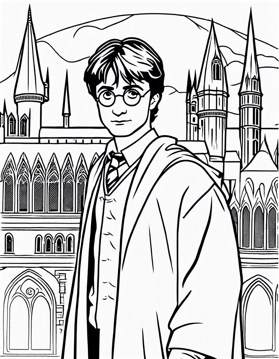 harry potter coloring pages