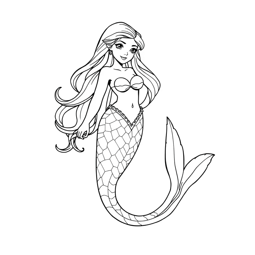 Mermaid Coloring Pages