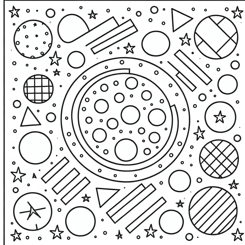 abstract pattern coloring pages