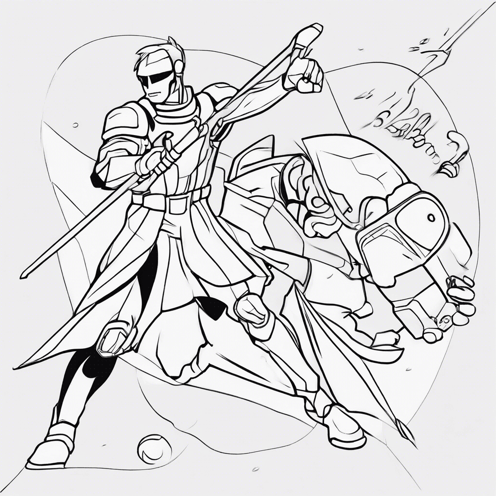 action coloring pages