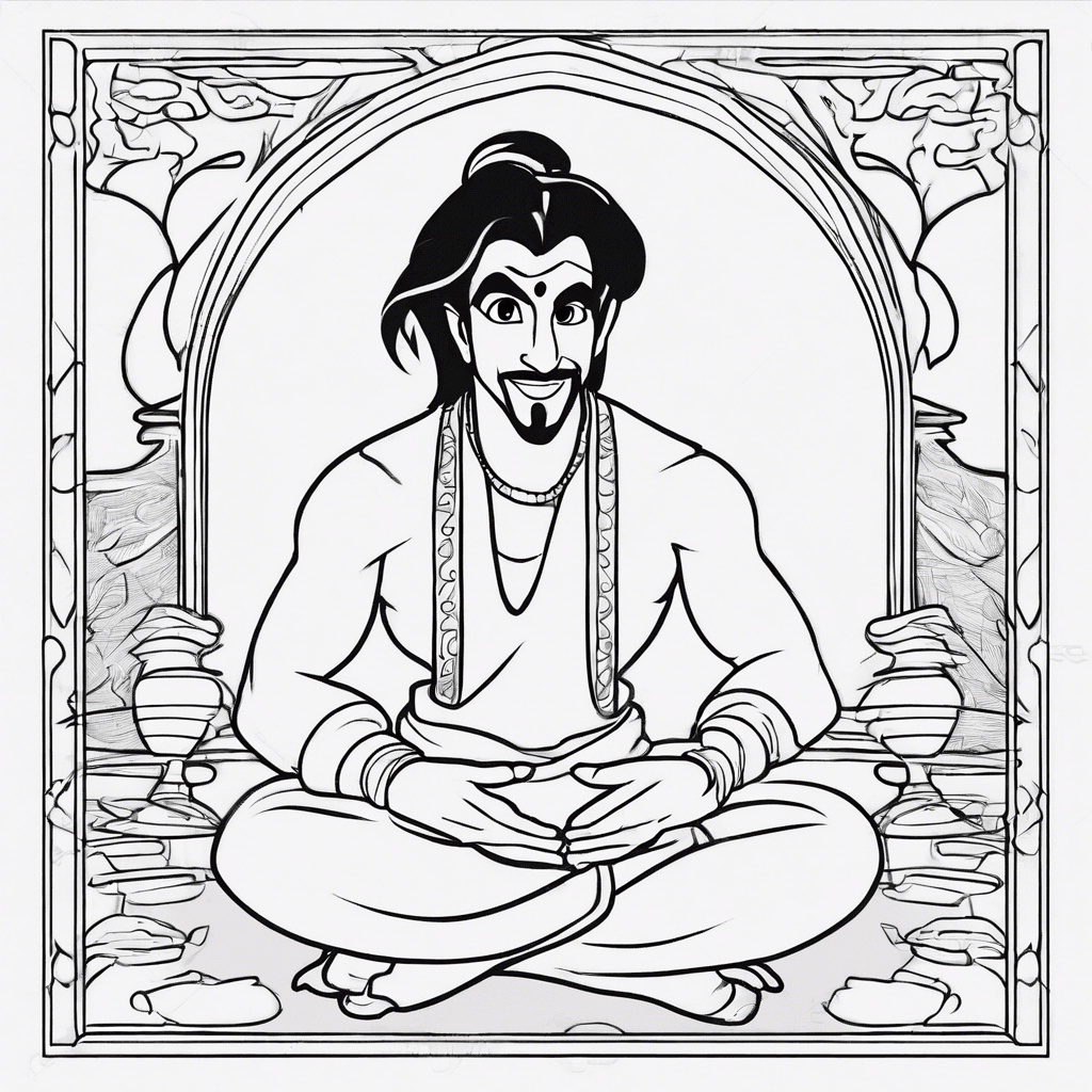 aladdin coloring pages