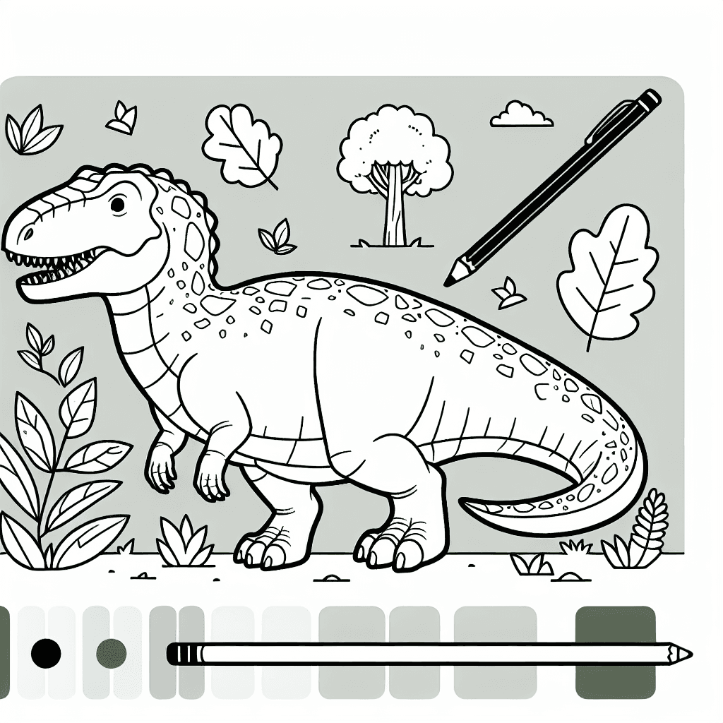 allosaurus coloring pages