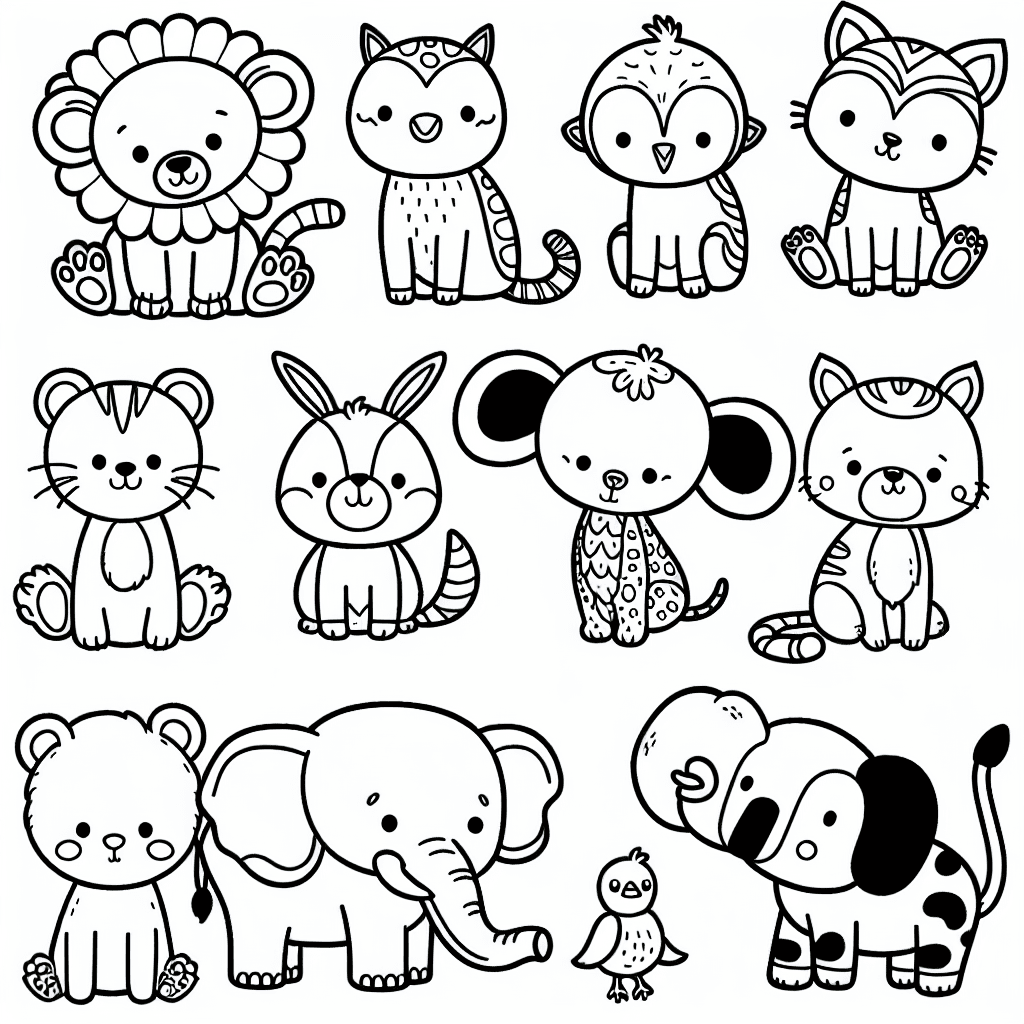 animals coloring pages