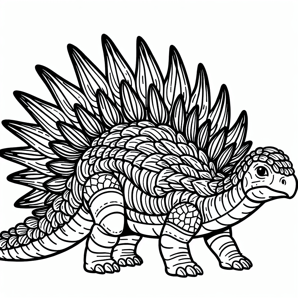 ankylosaurus coloring pages