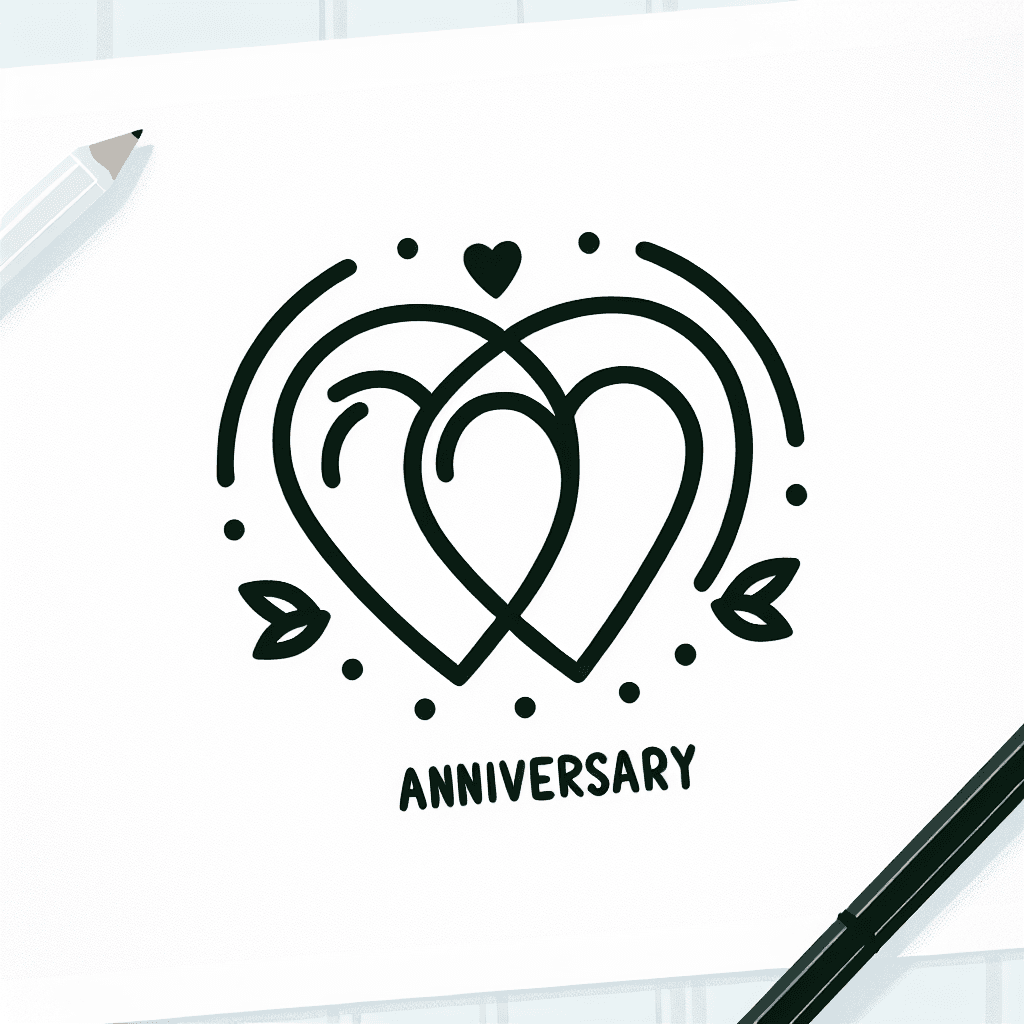 anniversary hearts coloring pages