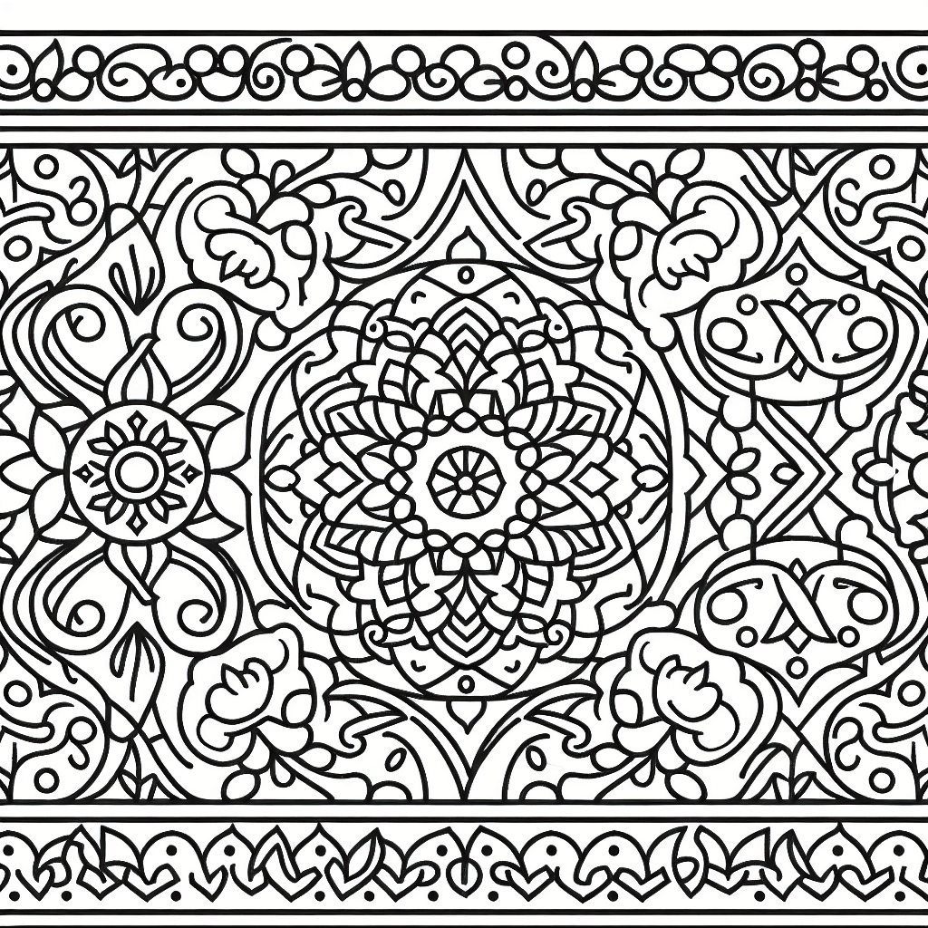 arabesque coloring pages