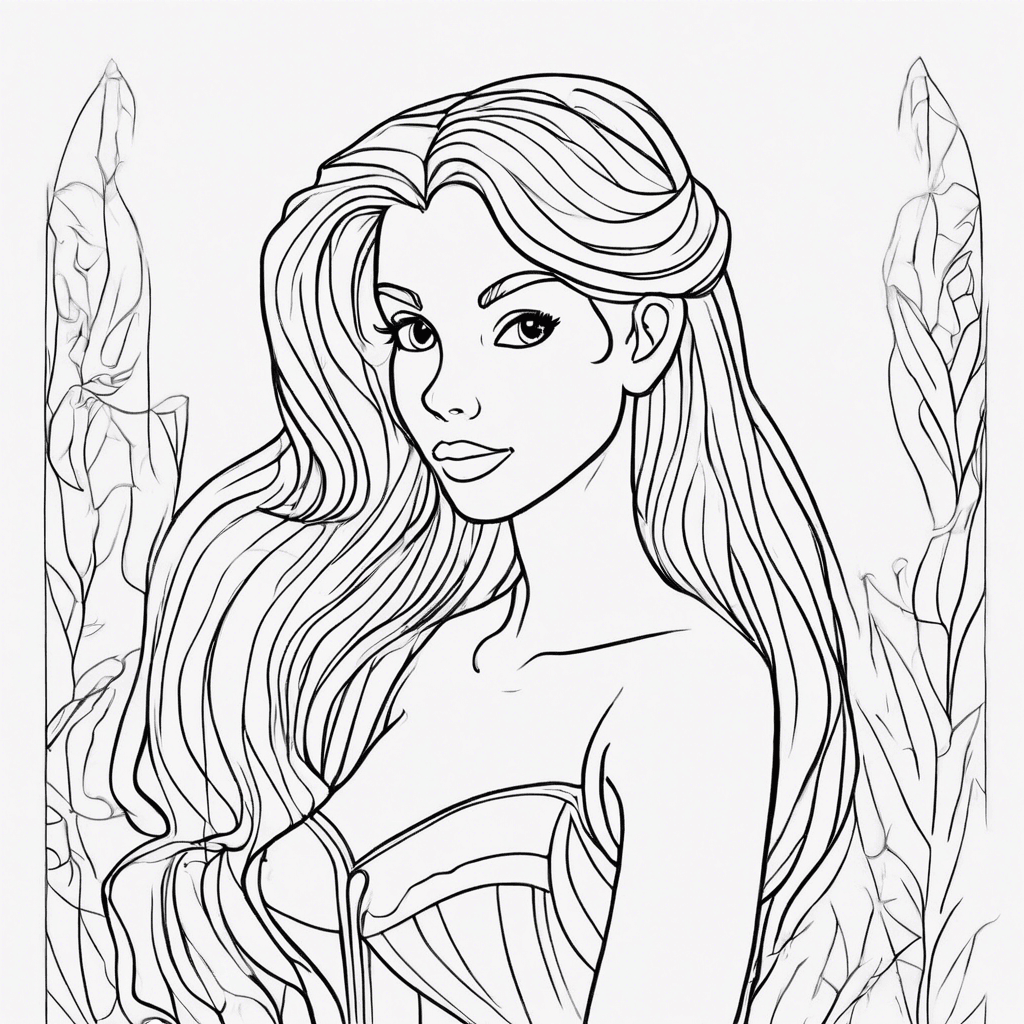 ariel coloring pages