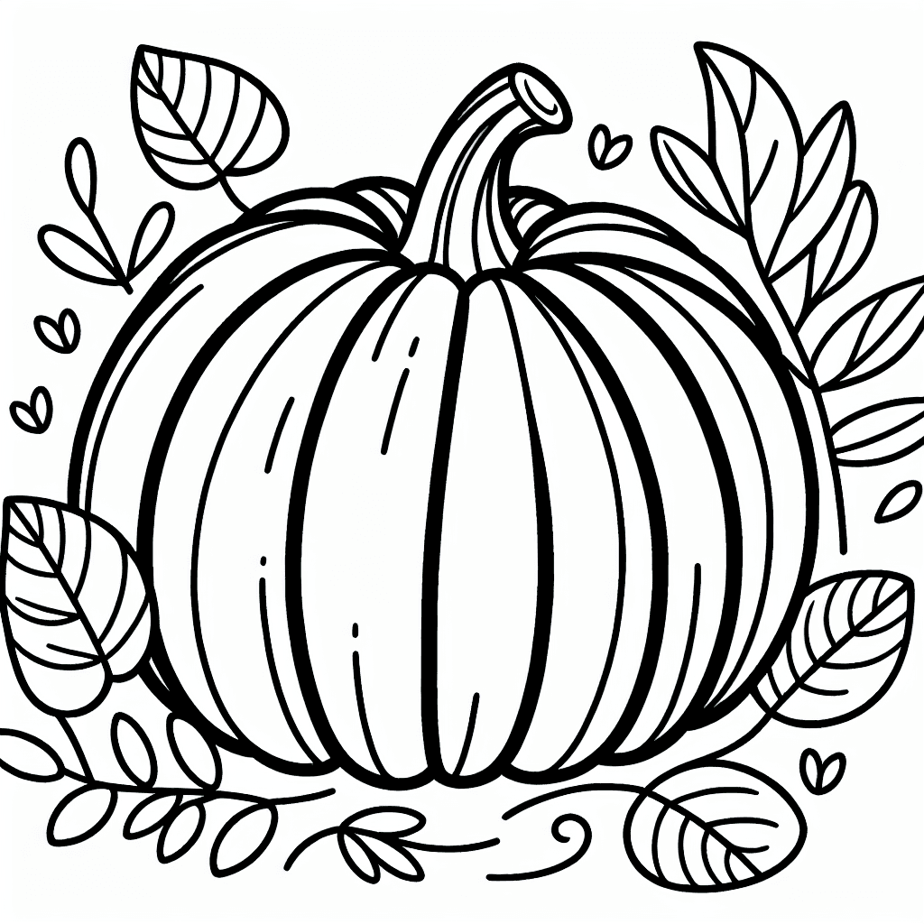 autumn pumpkin coloring pages