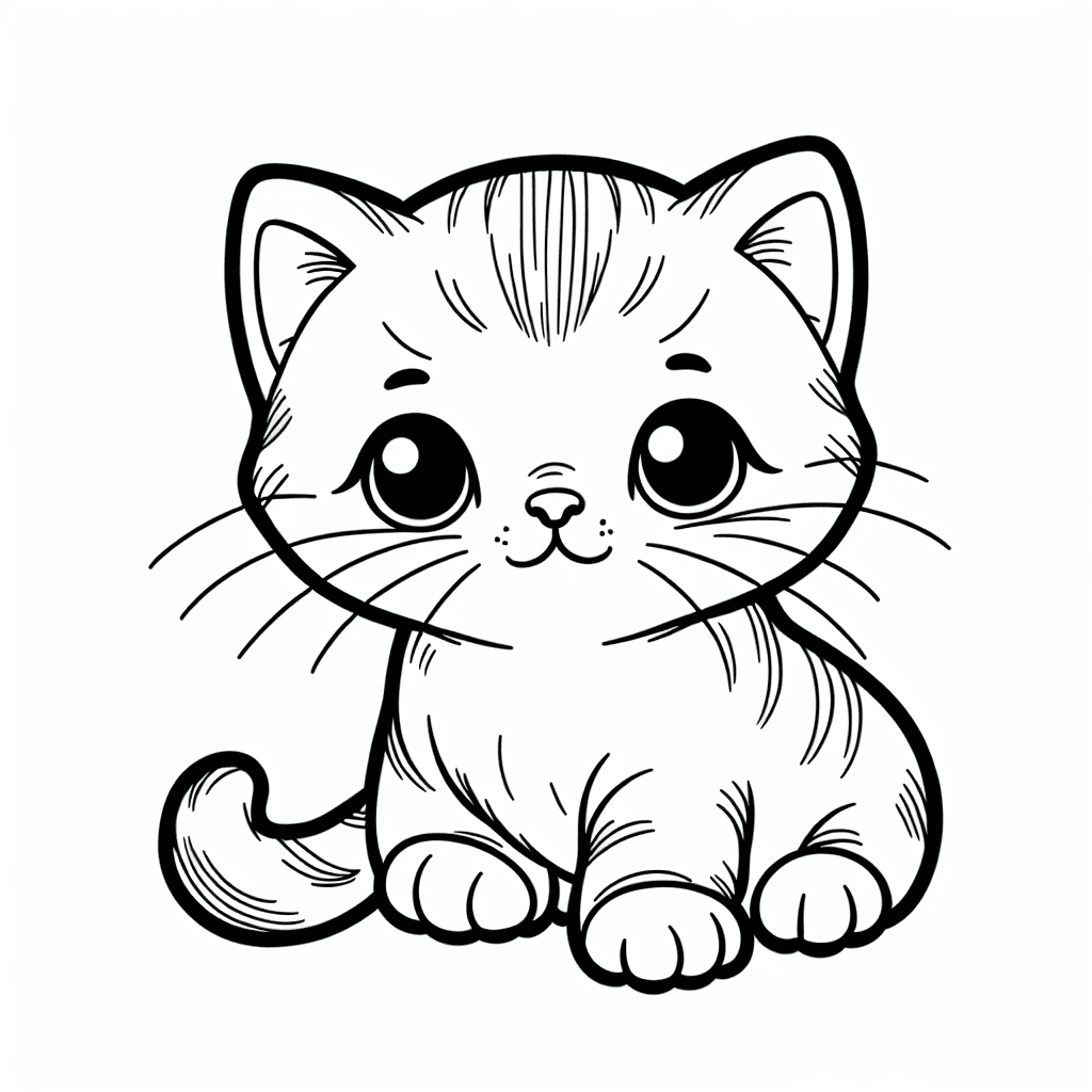 baby kitten coloring pages