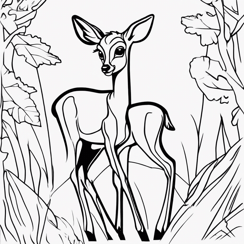 bambi coloring pages