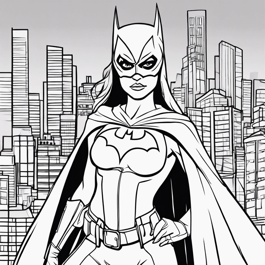 batgirl city coloring pages