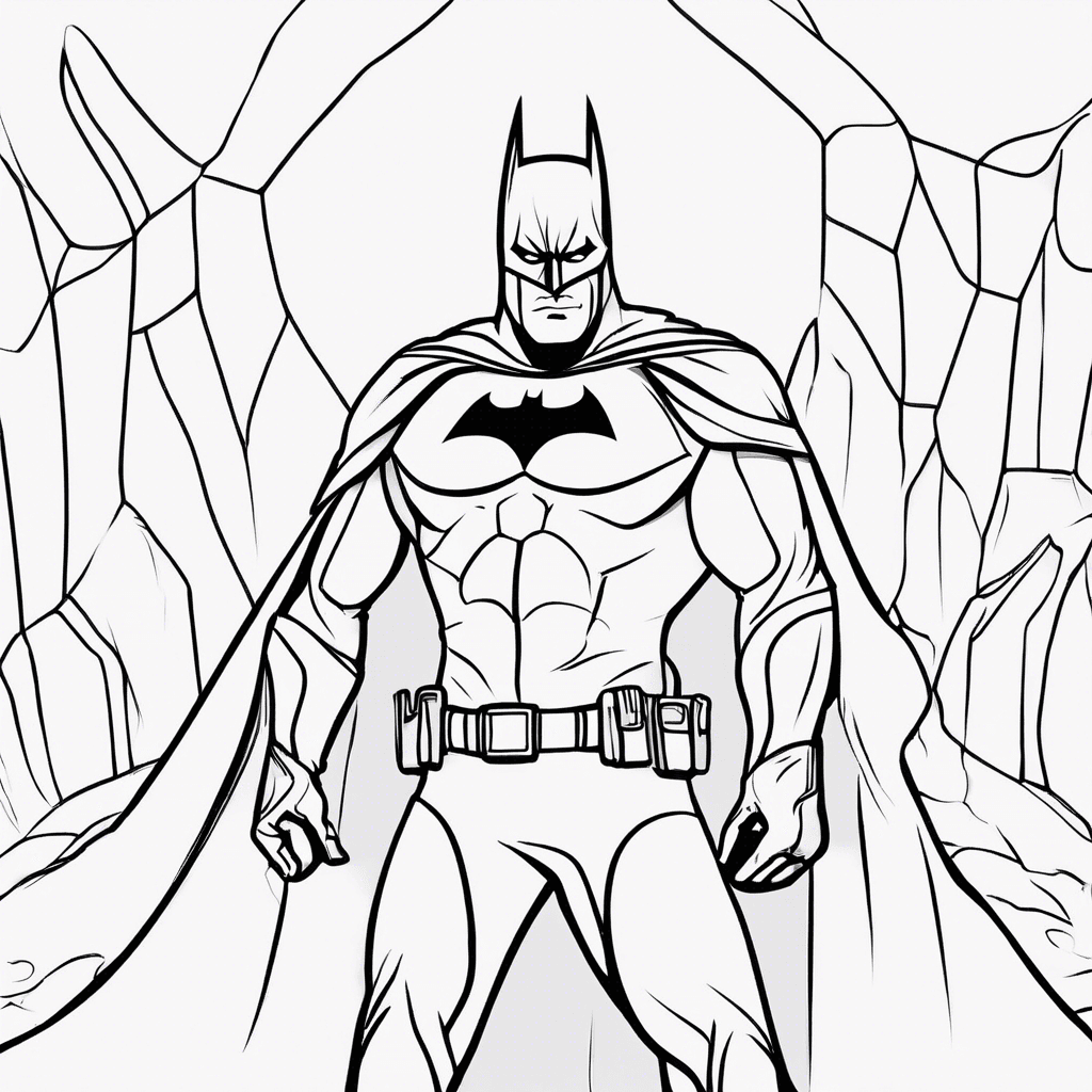 batman cave coloring pages