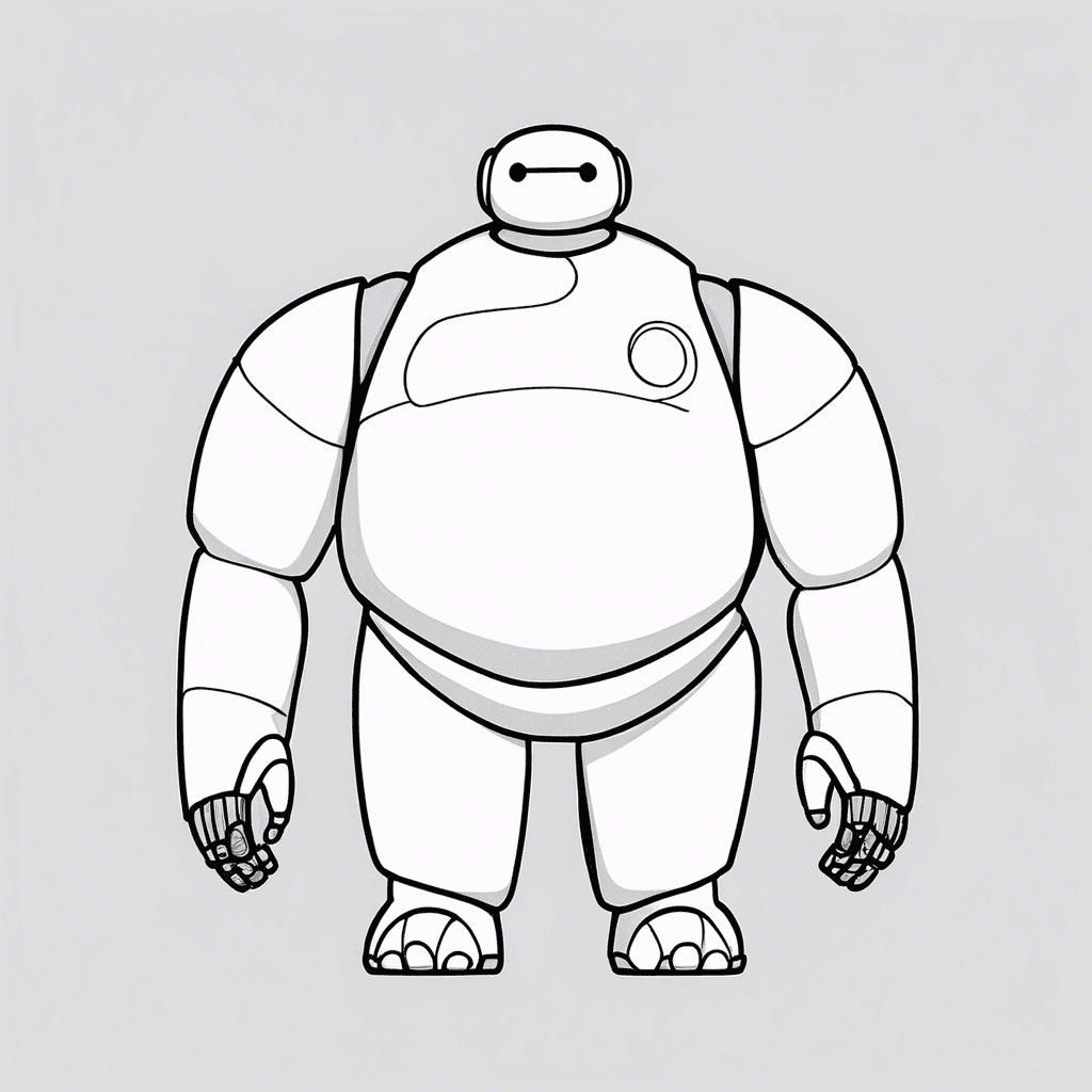 baymax coloring pages