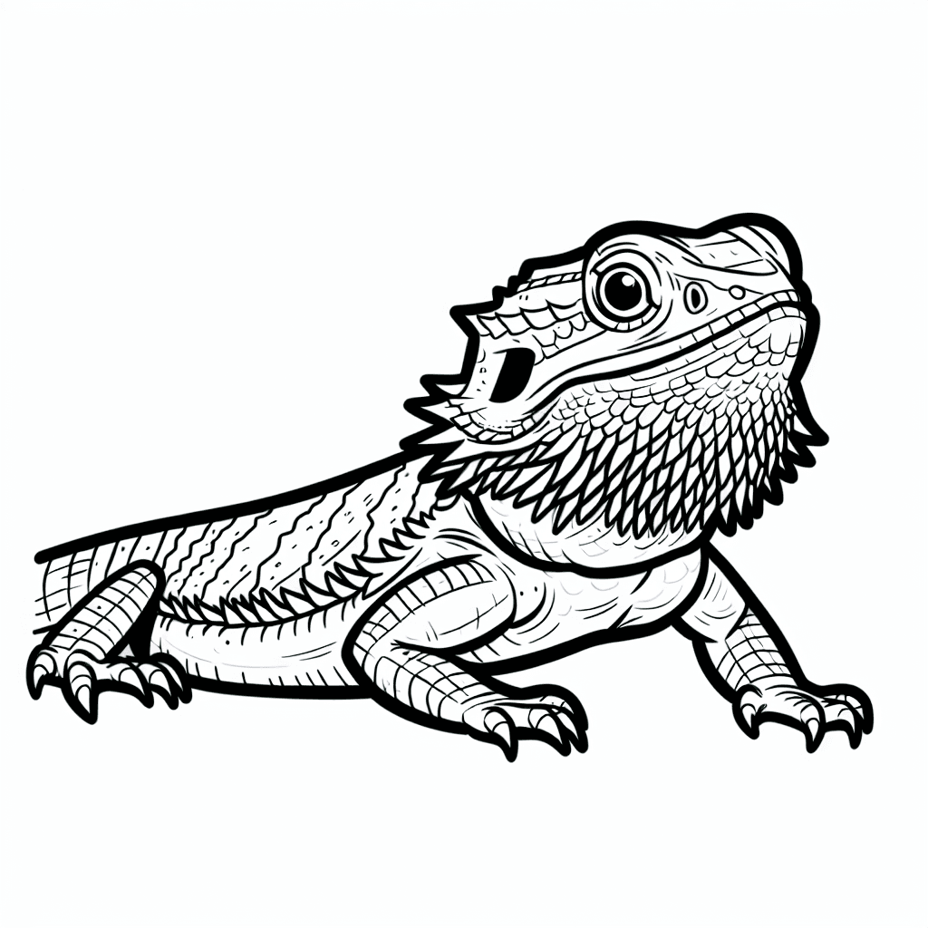 bearded dragon coloring pages