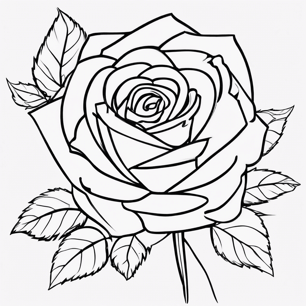 Additional belle rose coloring page 2