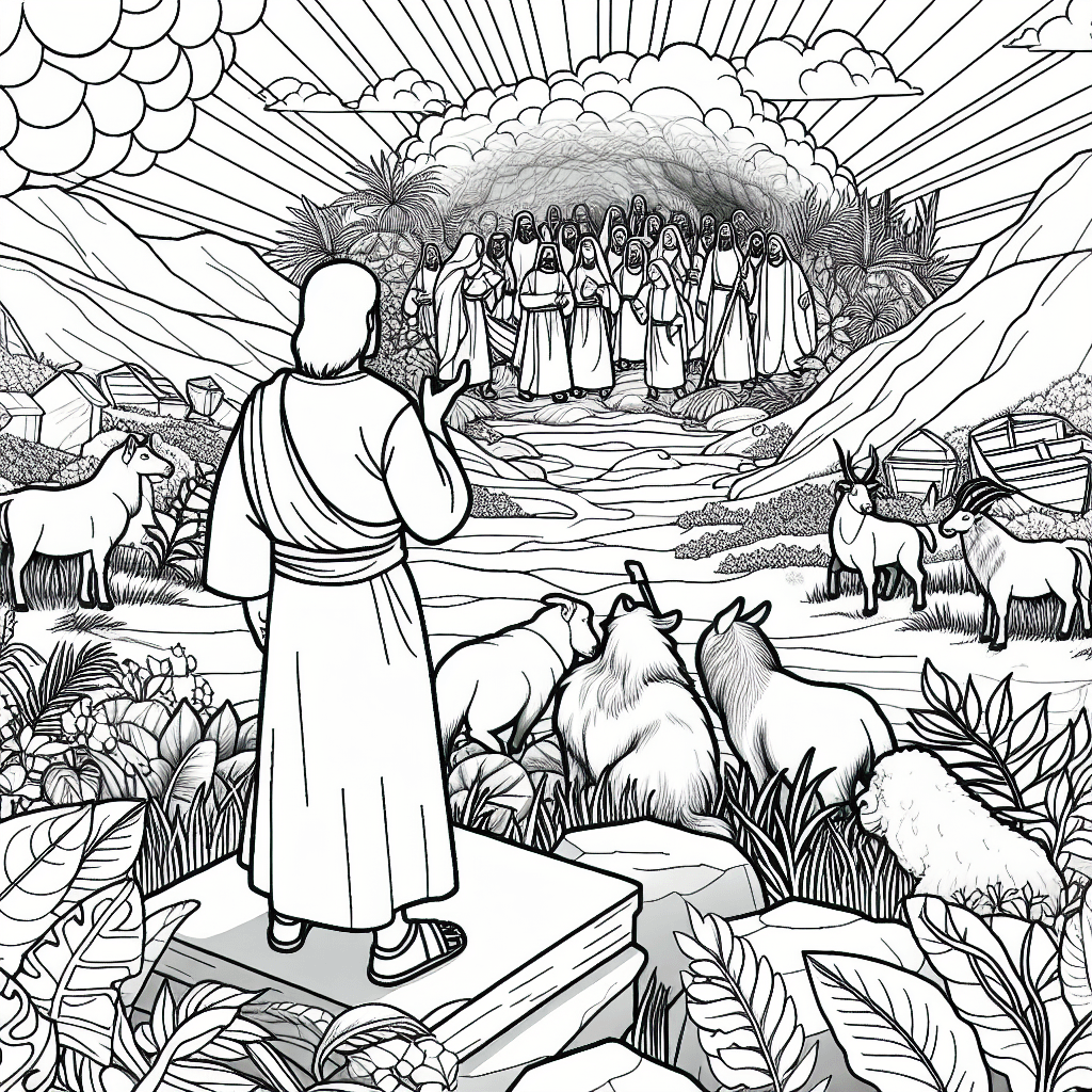 Additional bible story coloring page 2