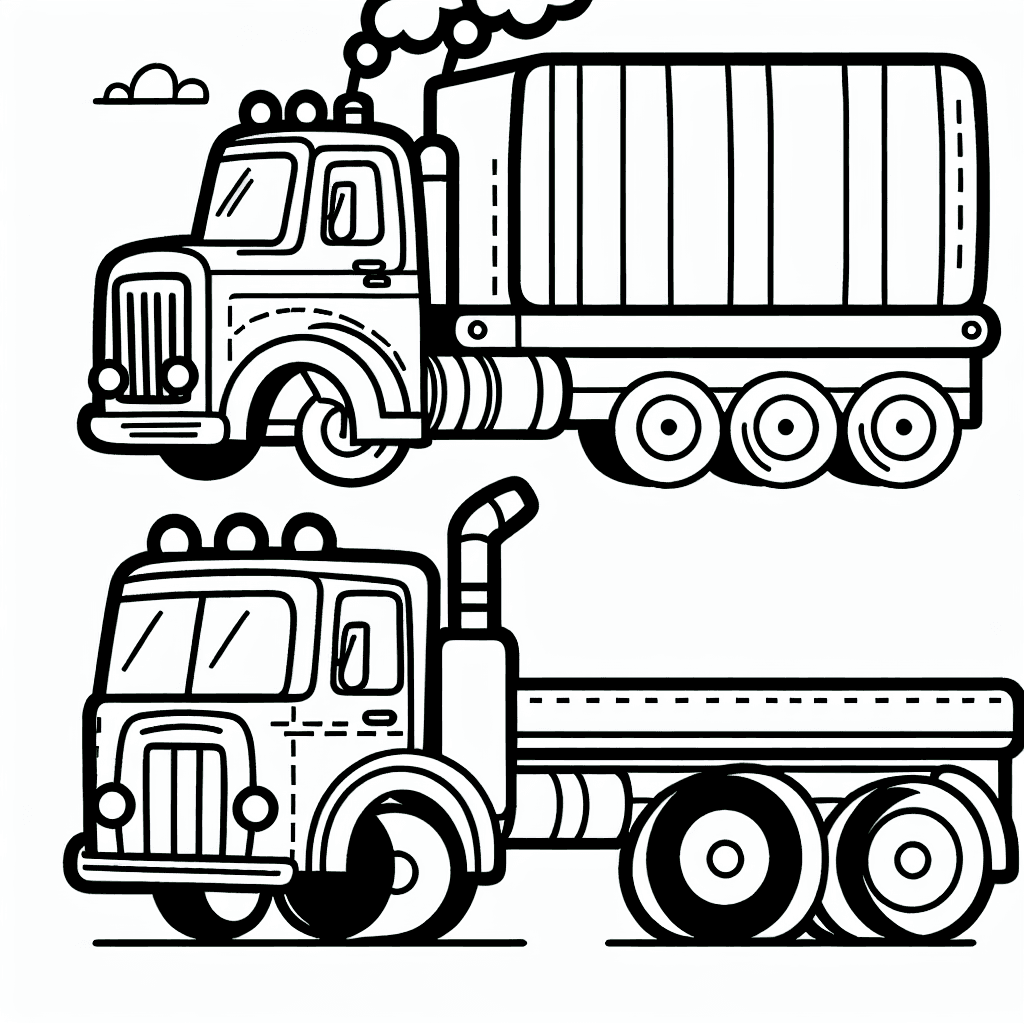 big truck coloring pages