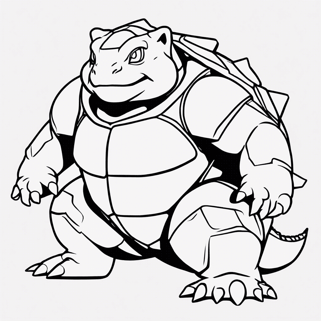 blastoise coloring pages