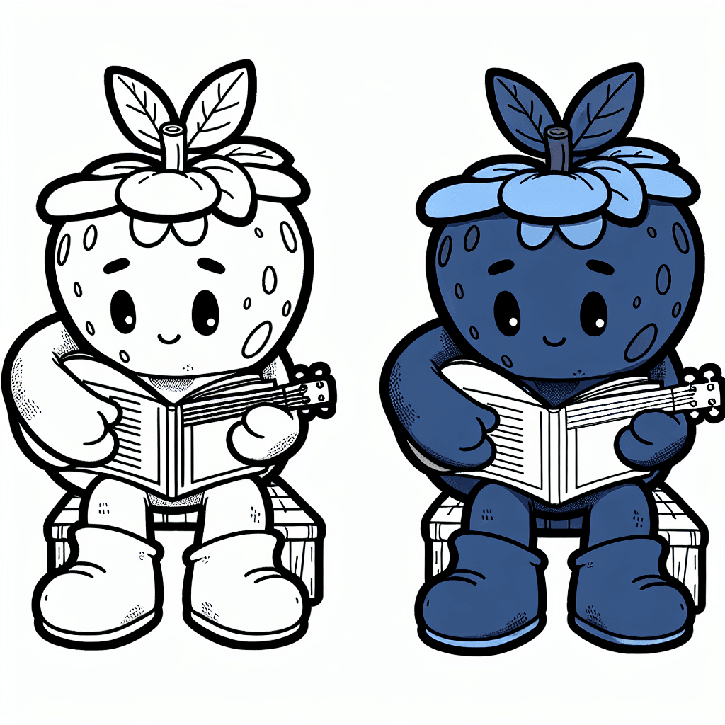 Additional blueberry small coloring page 2