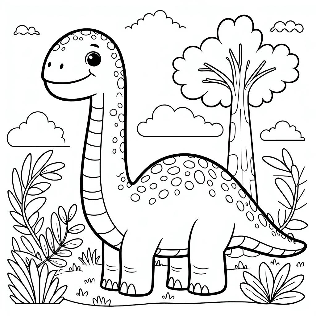 brachiosaurus coloring pages