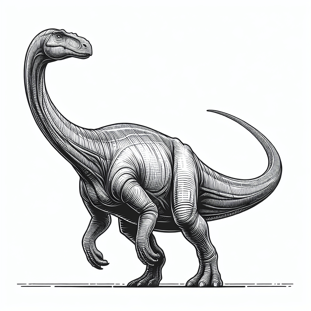 Additional brachiosaurus coloring page 1