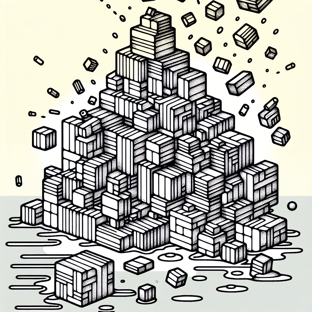 Additional building blocks coloring page 2