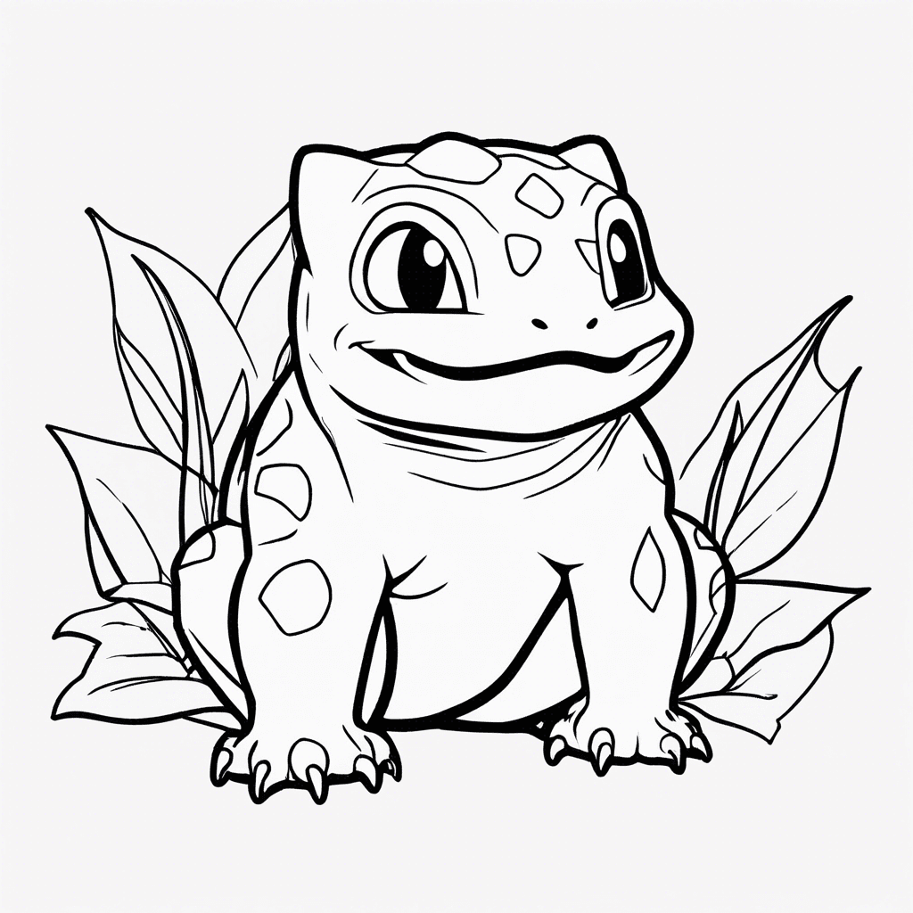 Additional bulbasaur coloring page 1