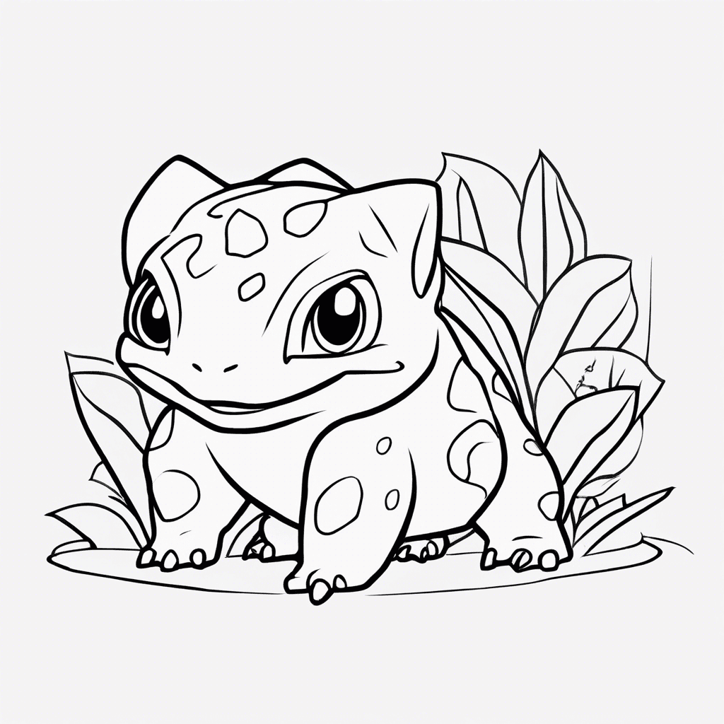 Additional bulbasaur coloring page 2