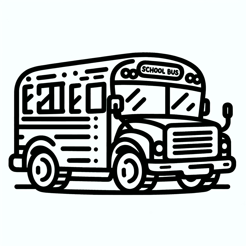 bus school coloring pages