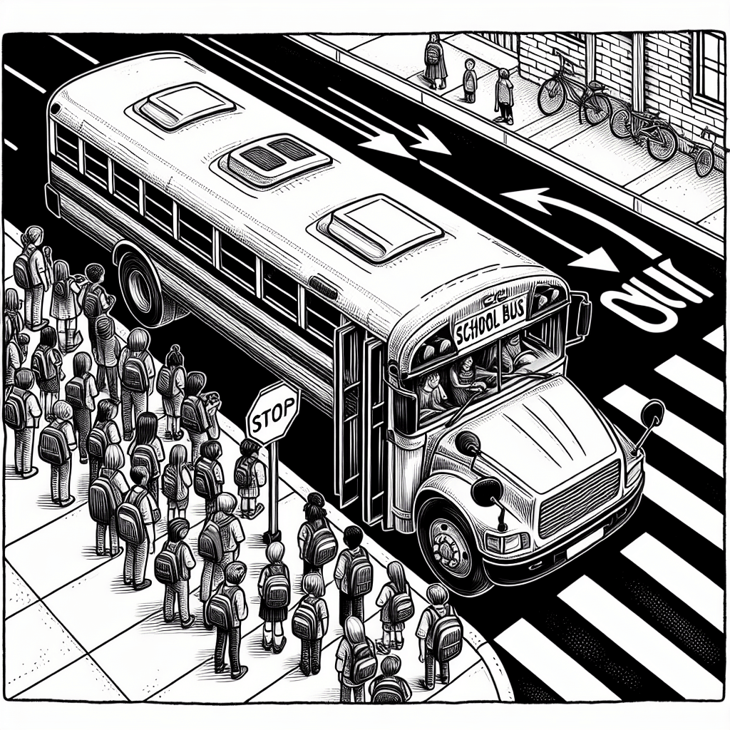 Additional bus school coloring page 2