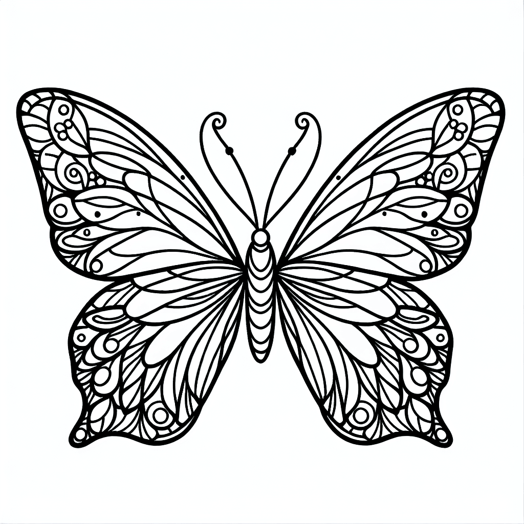 butterfly wings coloring pages