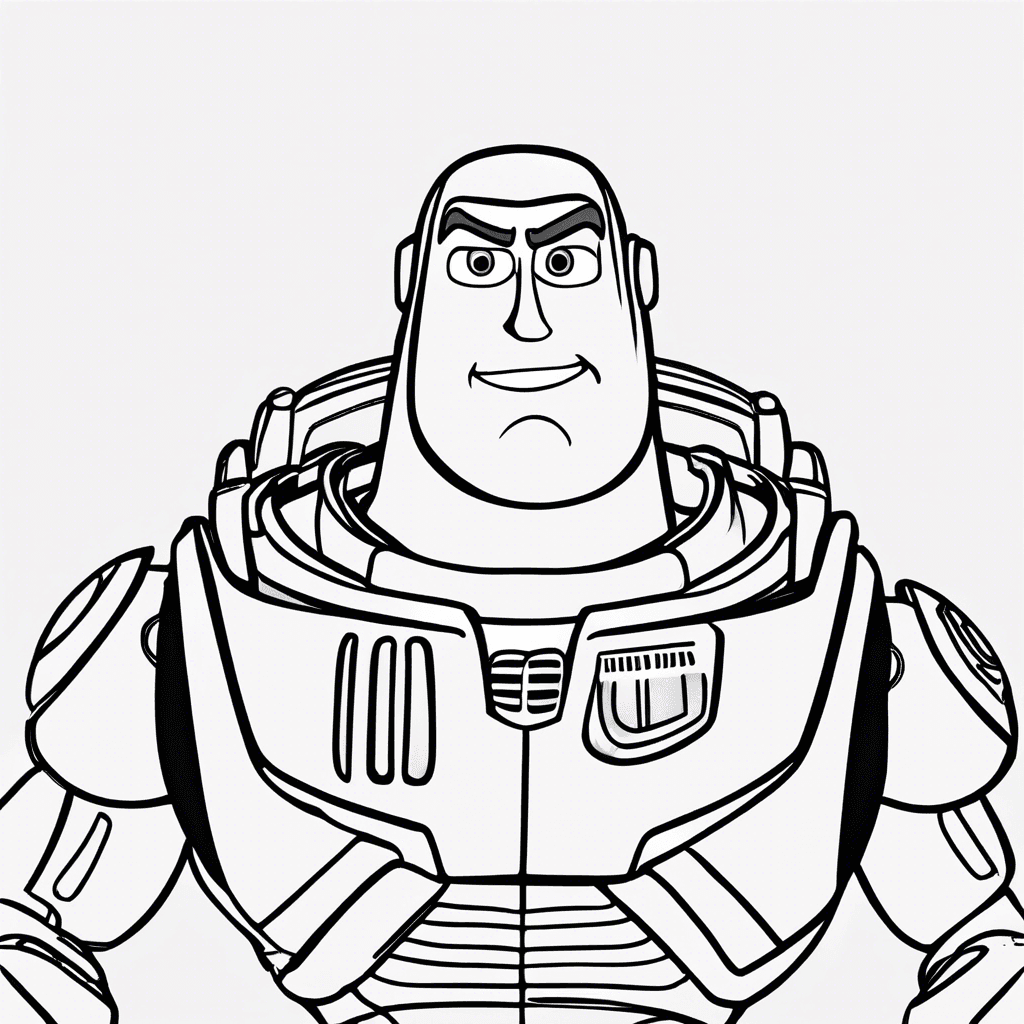 Additional buzz lightyear coloring page 2