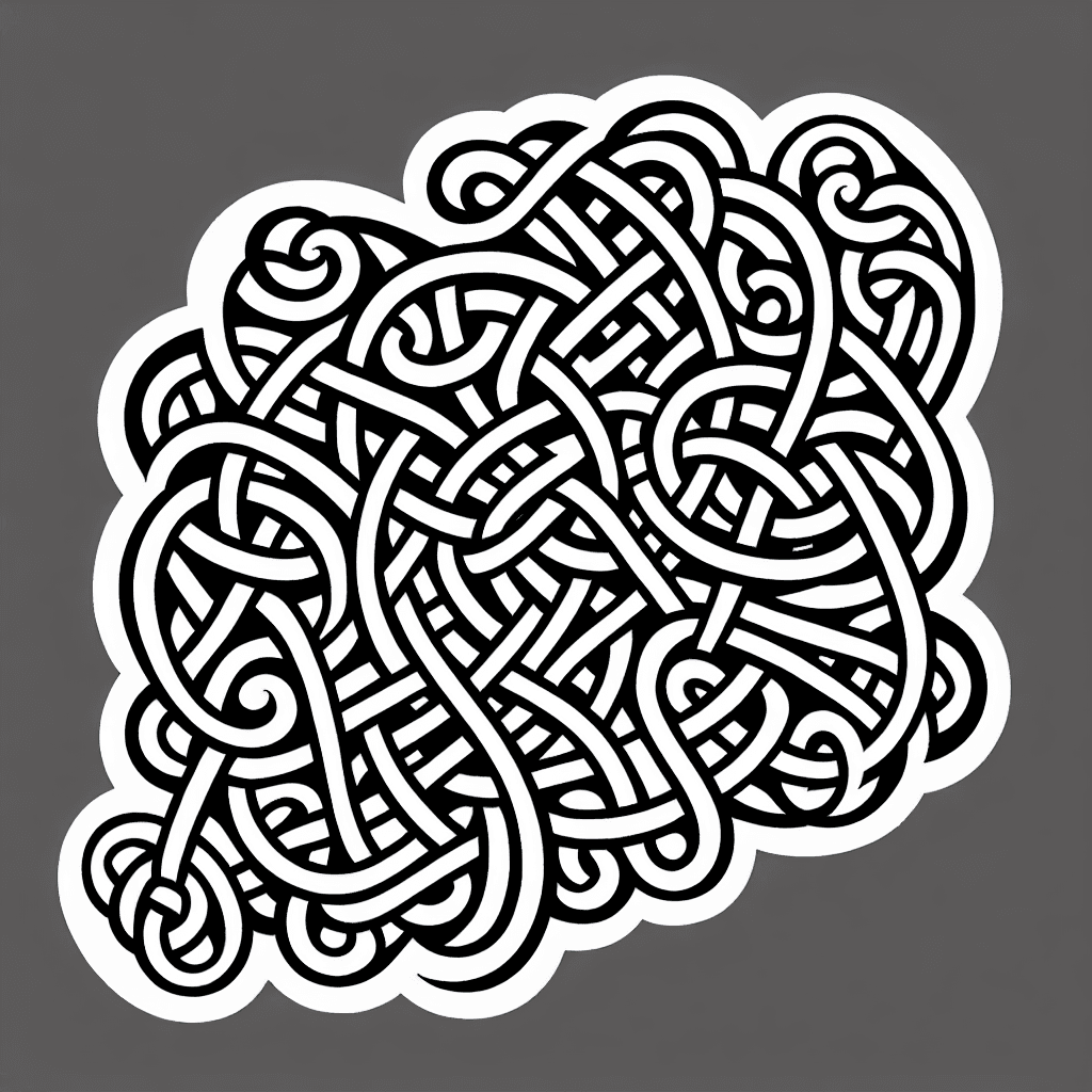 Additional celtic knot coloring page 1