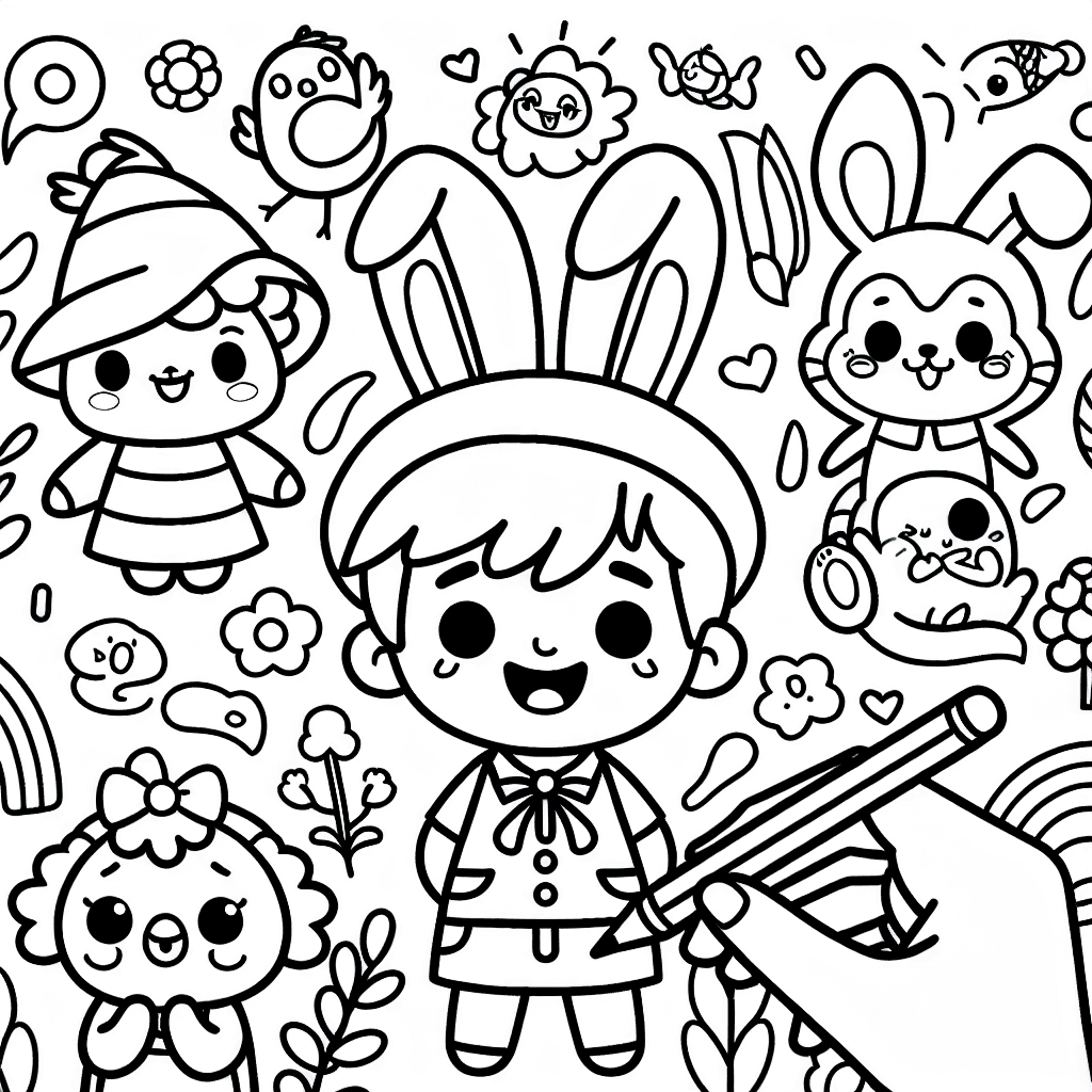 characters coloring pages