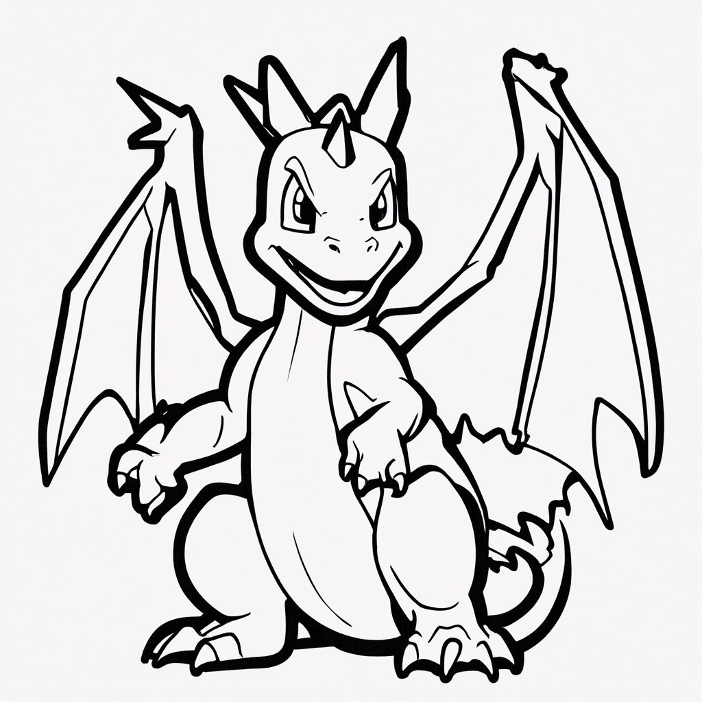 Additional charizard coloring page 1