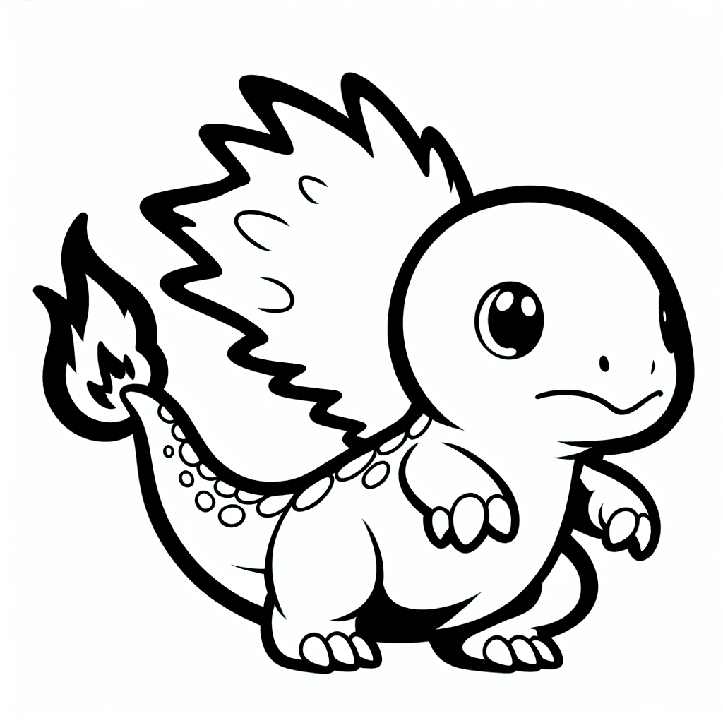 Additional charmander coloring page 1