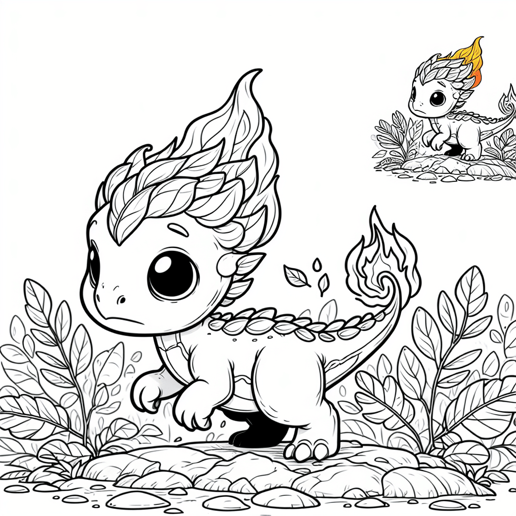 Additional charmander coloring page 2