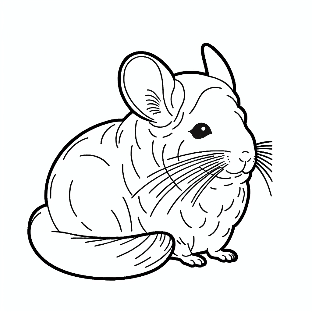 chinchilla coloring pages