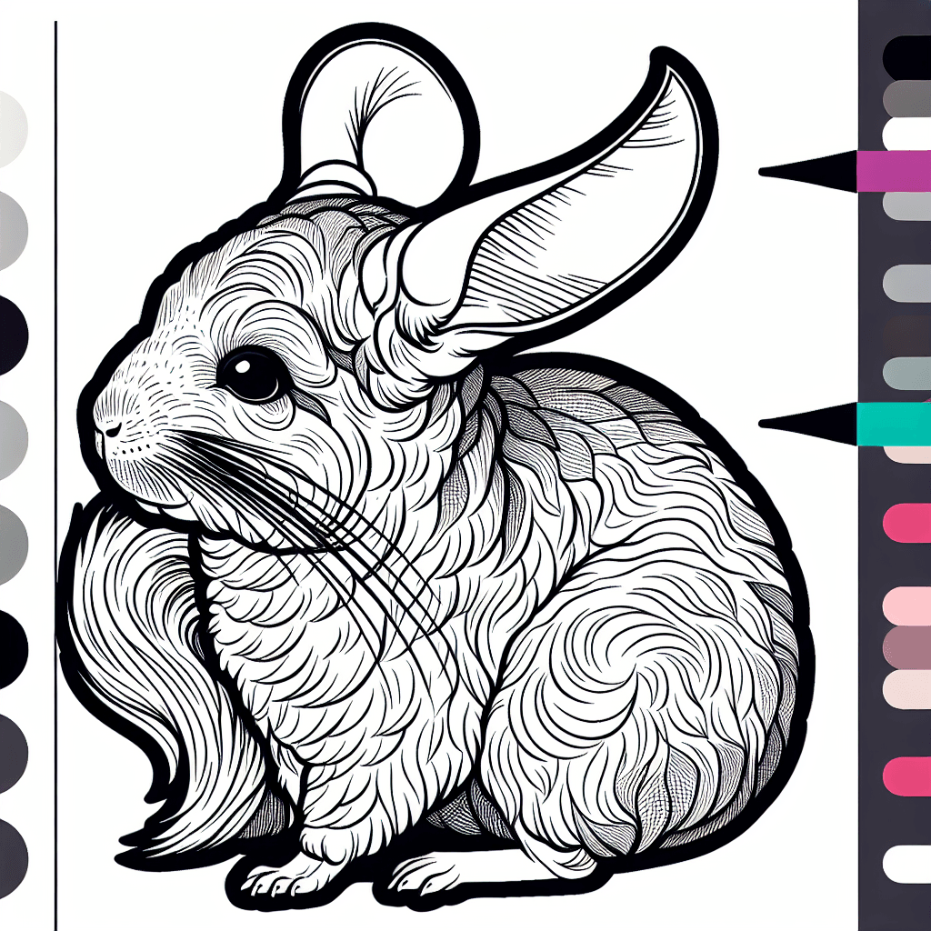 Additional chinchilla coloring page 1