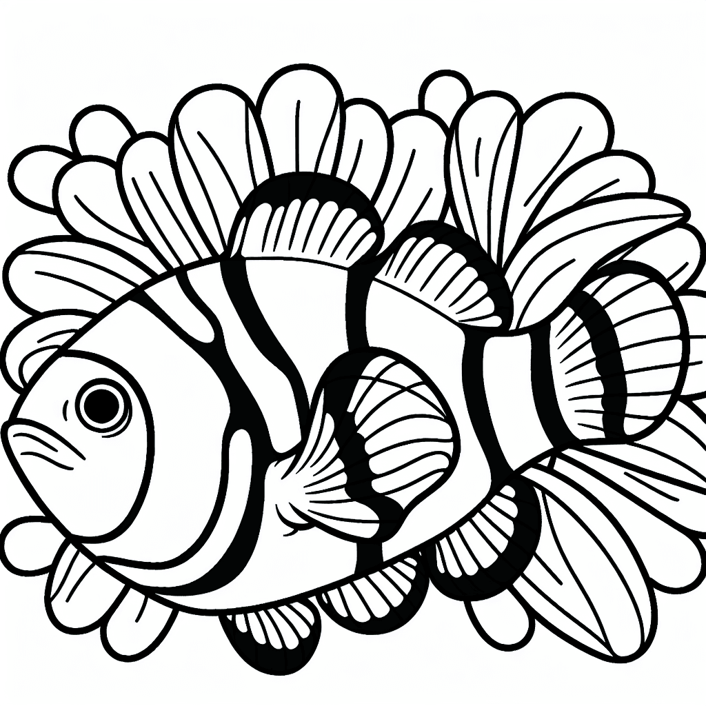 clownfish coloring pages